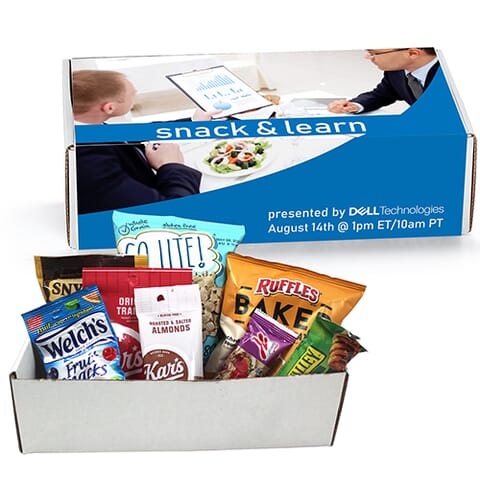 Snack & learn meeting in a box