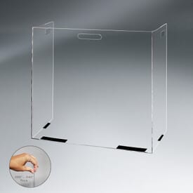Foldable Portable Tabletop PETG Barrier