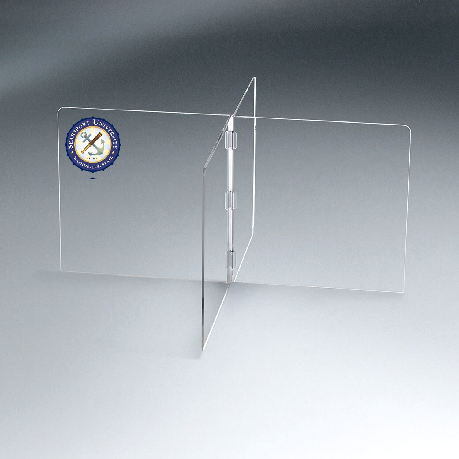 Large Interlock 4 Panel Tabletop Partition
