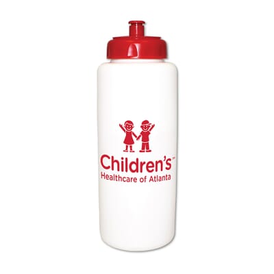 Custom 32 oz MicroHalt Grip Bottle with Push 'n Pull Cap | Crestline