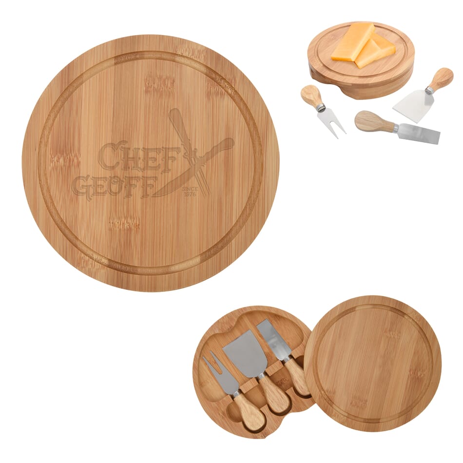 10.Bamboo Cheese Server Kit