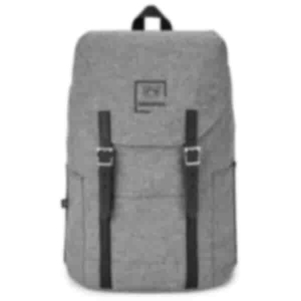 Aqua flip-top backpack