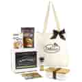 White bento box and bag imprinted