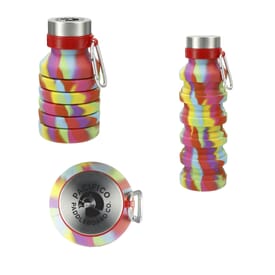 18 oz Zigoo Silicone Collapsible Bottle - Tie Dye