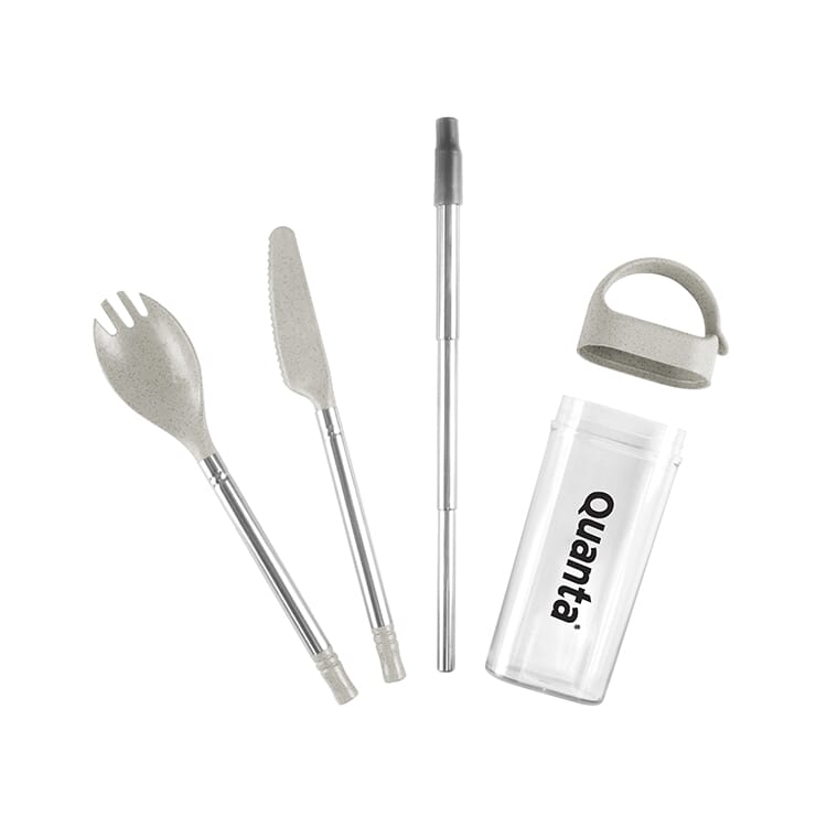 Wheat Straw Fiber Utensils in Case