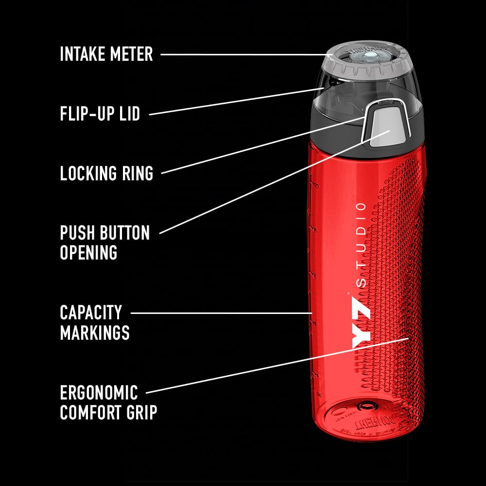 24 oz ThermosÂ® Hydration Bottle with Rotating Intake Meter - Promotional  Giveaway