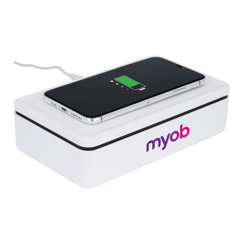 15W Wireless Charger & Sanitizer Box