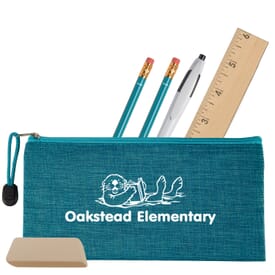 Custom Logo Clear Zippered Pencil Pouch - Progress Promotional Products