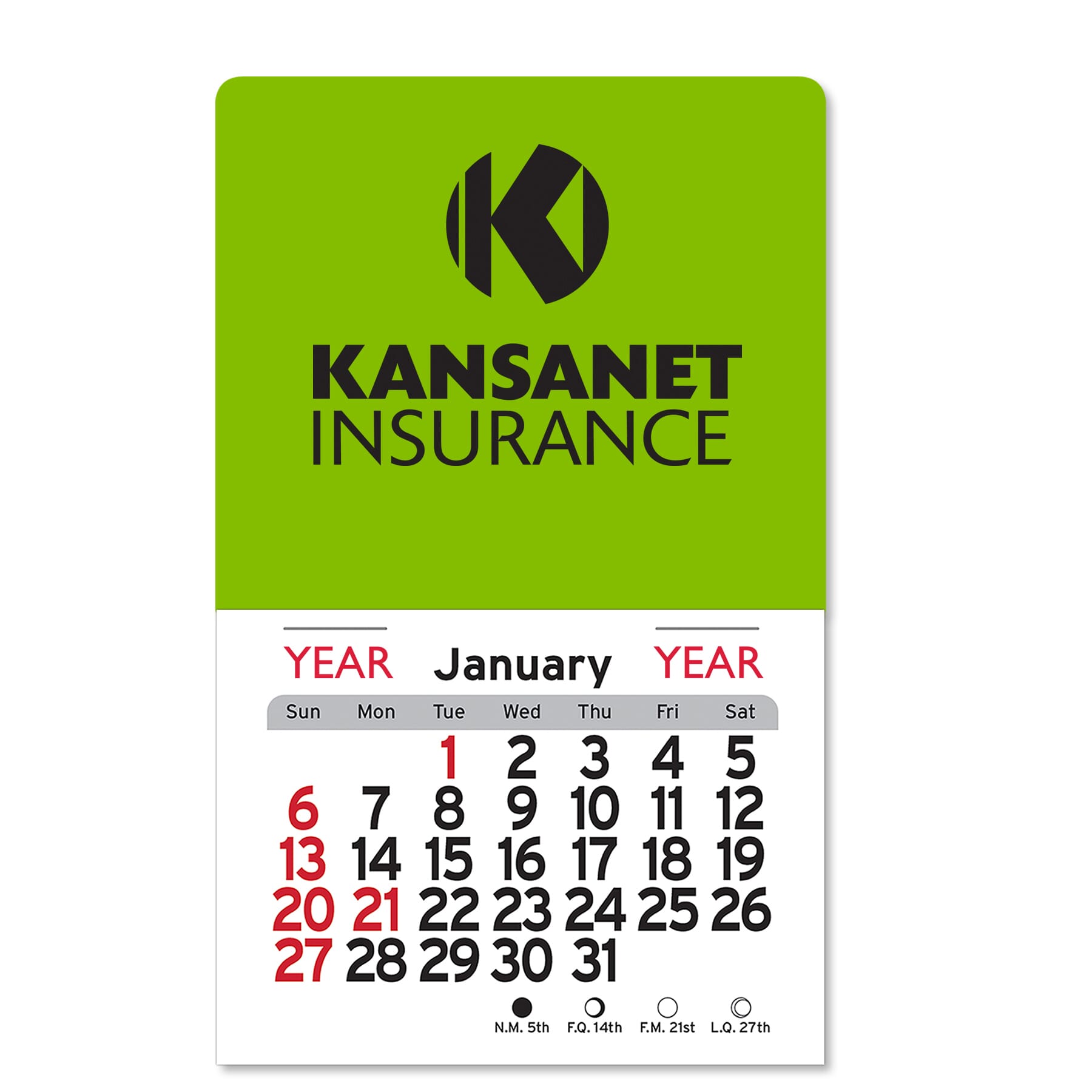 2024 Adhesive Peel-N-Stick® Square Calendar