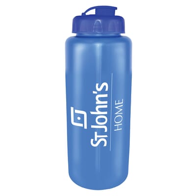 Custom 32 oz MicroHalt Grip Bottle with Flip Top Cap with Logo | Crestline