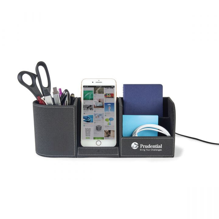 desk organizer with charger