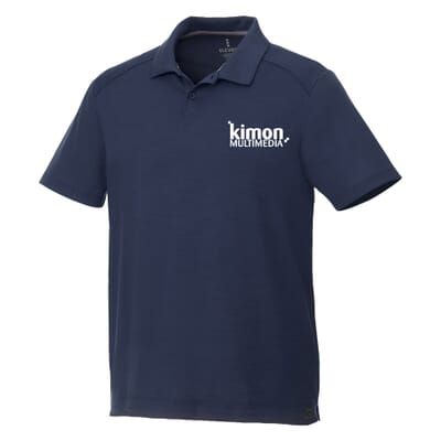 navy blue recycled polo