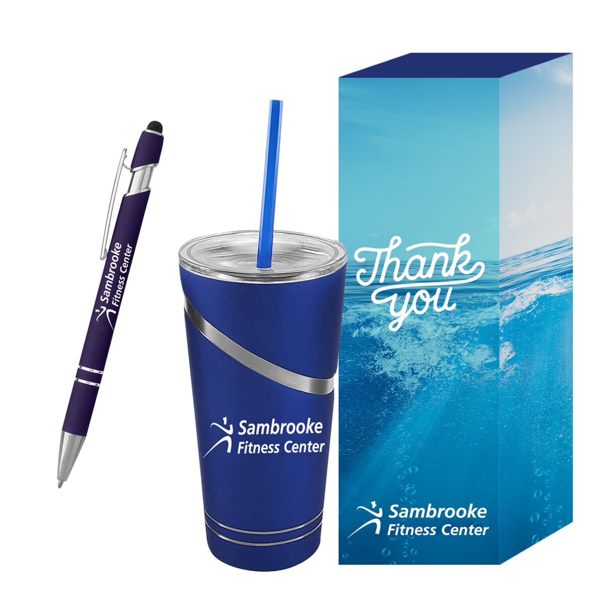 Incline Tumbler & Pen with Custom Box