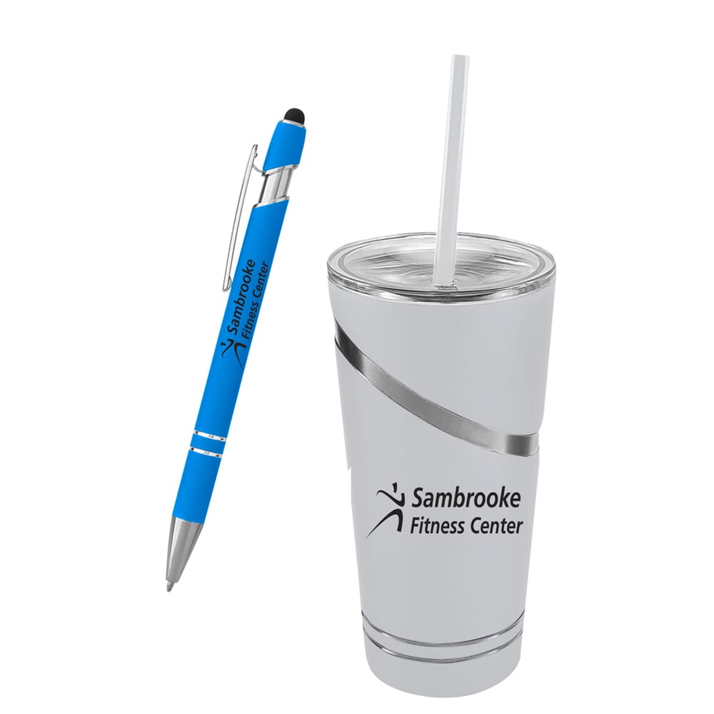 Incline Tumbler & Pen with Custom Box