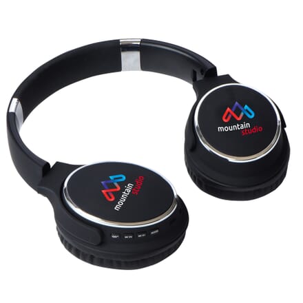 Blue modern style headphones