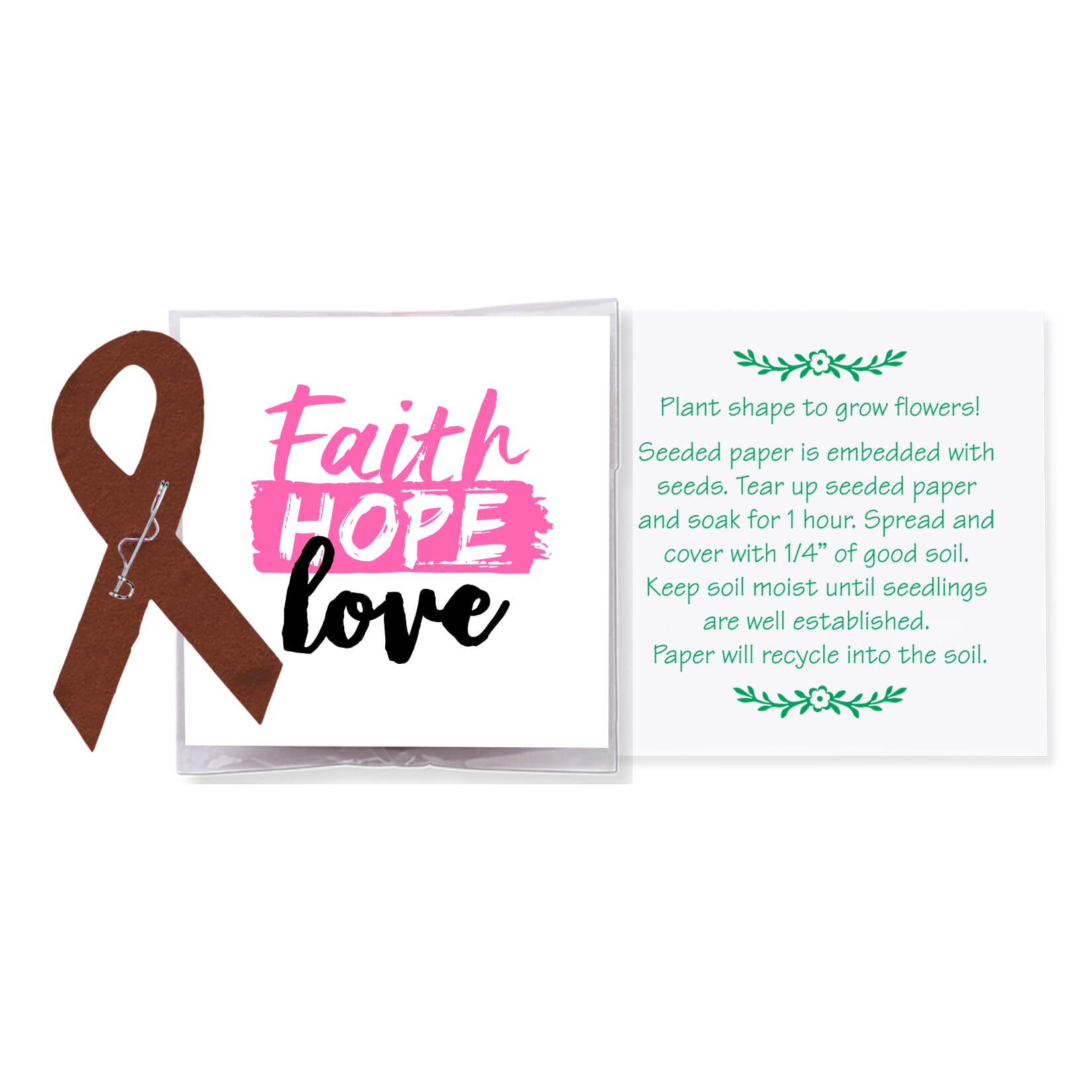 Plantable Ribbon Pin