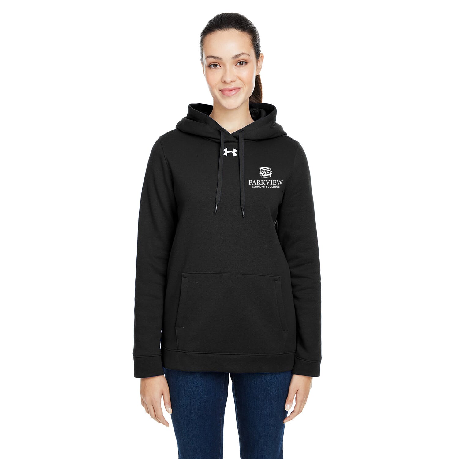 Ladies' Under Armour® Hustle Pullover Hooded Sweatshirt