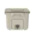 Cooler side view with spout