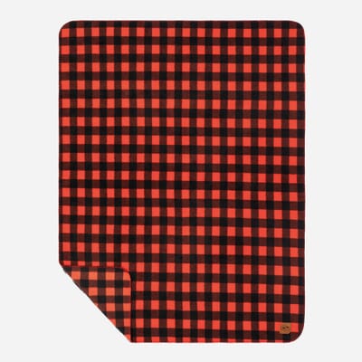 buffalo plaid fleece blanket