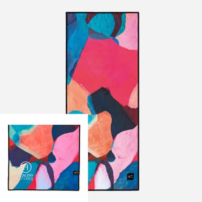 watercolor pattern quick dry blanket