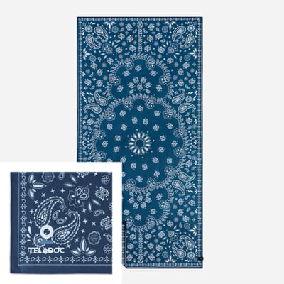 bandana pattern quick drying blanket