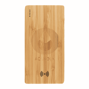 5000 mAh Plank Bamboo Wireless Power Bank