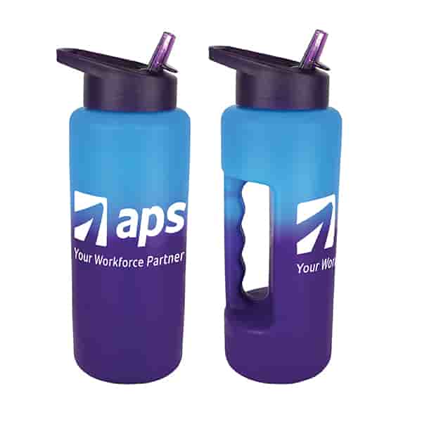 32 oz Mood Grip Bottle with Straw Cap Lid
