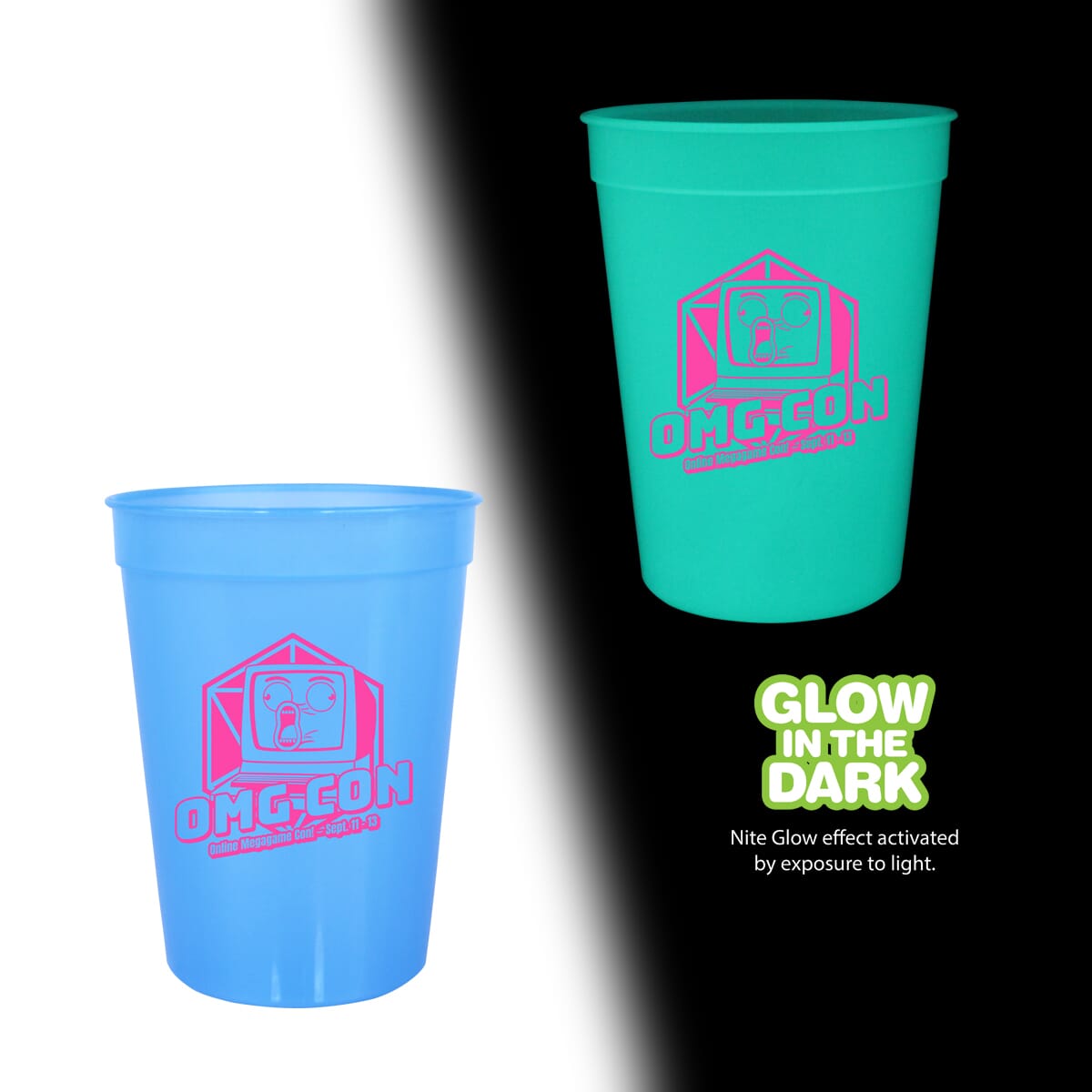 12 oz Nite Glow Stadium Cup