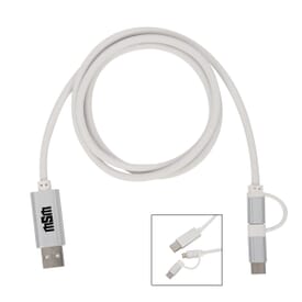 3-in-1 3 ft Disco Tech Light Up Charging Cable