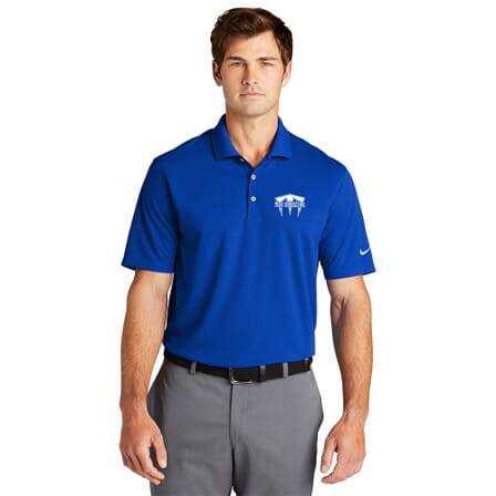 royal blue nike polo with logo