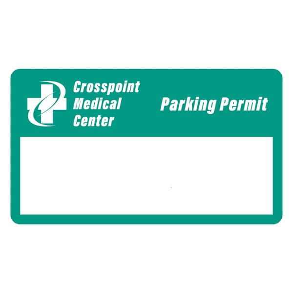 Outside Parking Permit- Rectangle 2" x 3 1/2"