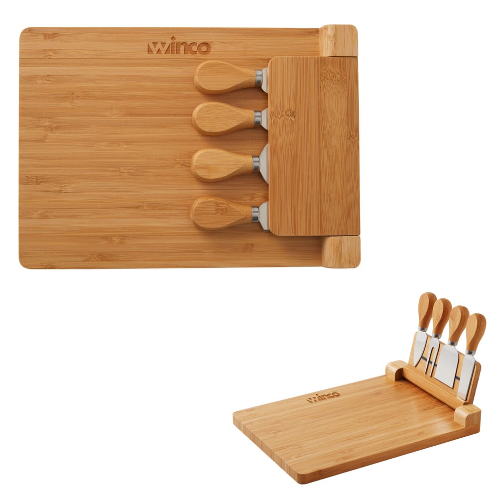 Bamboo Cheese Board With Glass Cloche