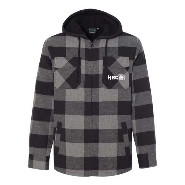 Burnside Quilted Flannel Full-Zip Hooded Jacket