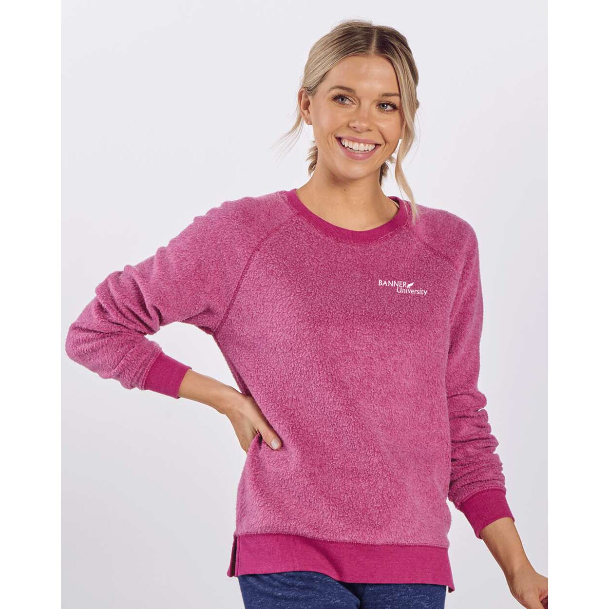 Ladies' Boxercraft Fleece Out Pullover