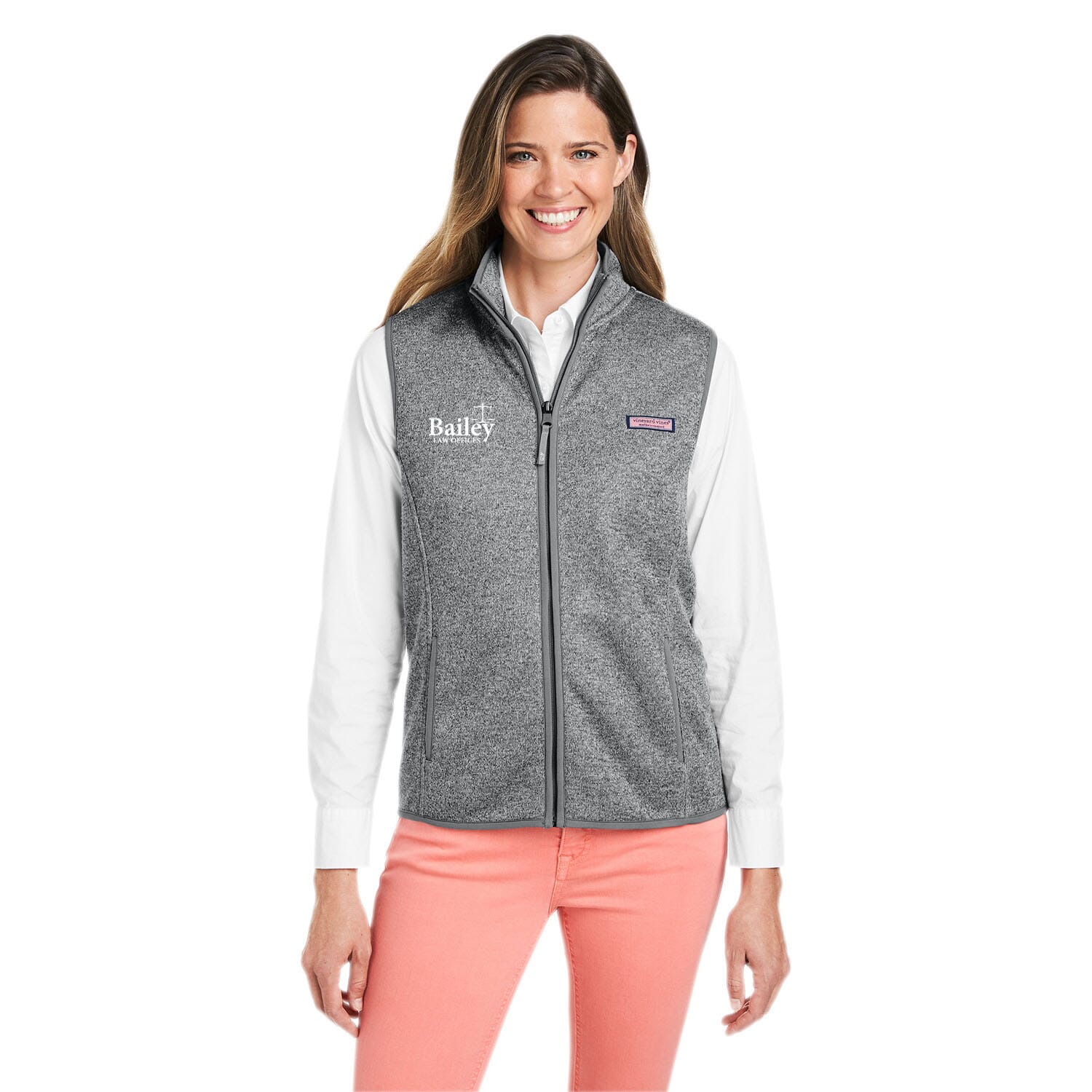 Ladies' VIneyard Vines® Sweater Fleece Vest