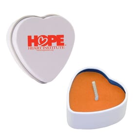 Heart Tin Candle