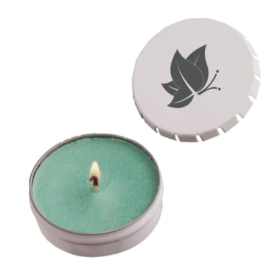 Small Push Tin Candle