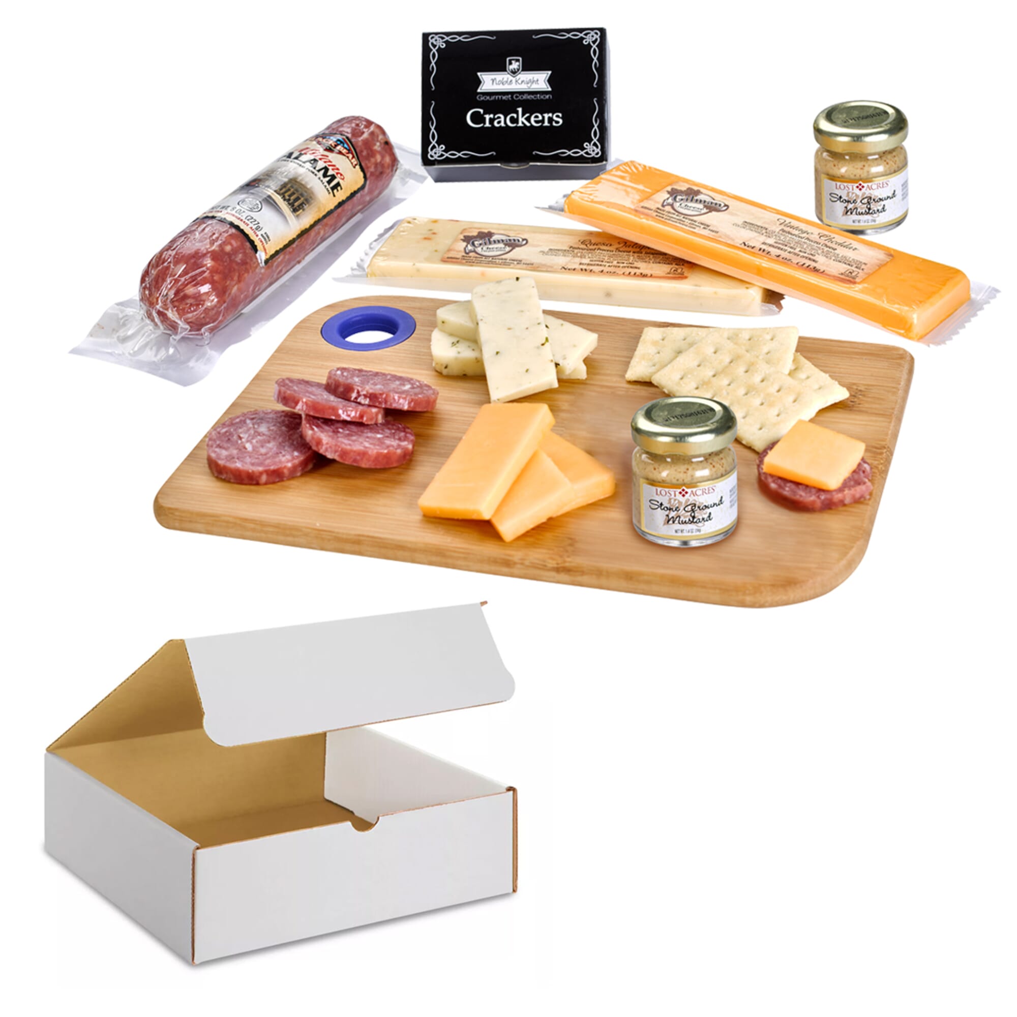 Charcuterie Favorites Board of Meat & Cheese Set with Greeting Card