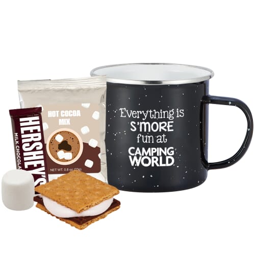 16 oz Speckled Camping Mug - Cocoa & S'Mores Gift Set