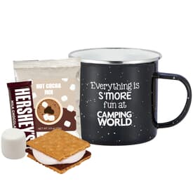 16 oz Speckled Camping Mug - Cocoa & S'Mores Gift Set