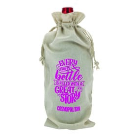 Linen Wine Gift Bag