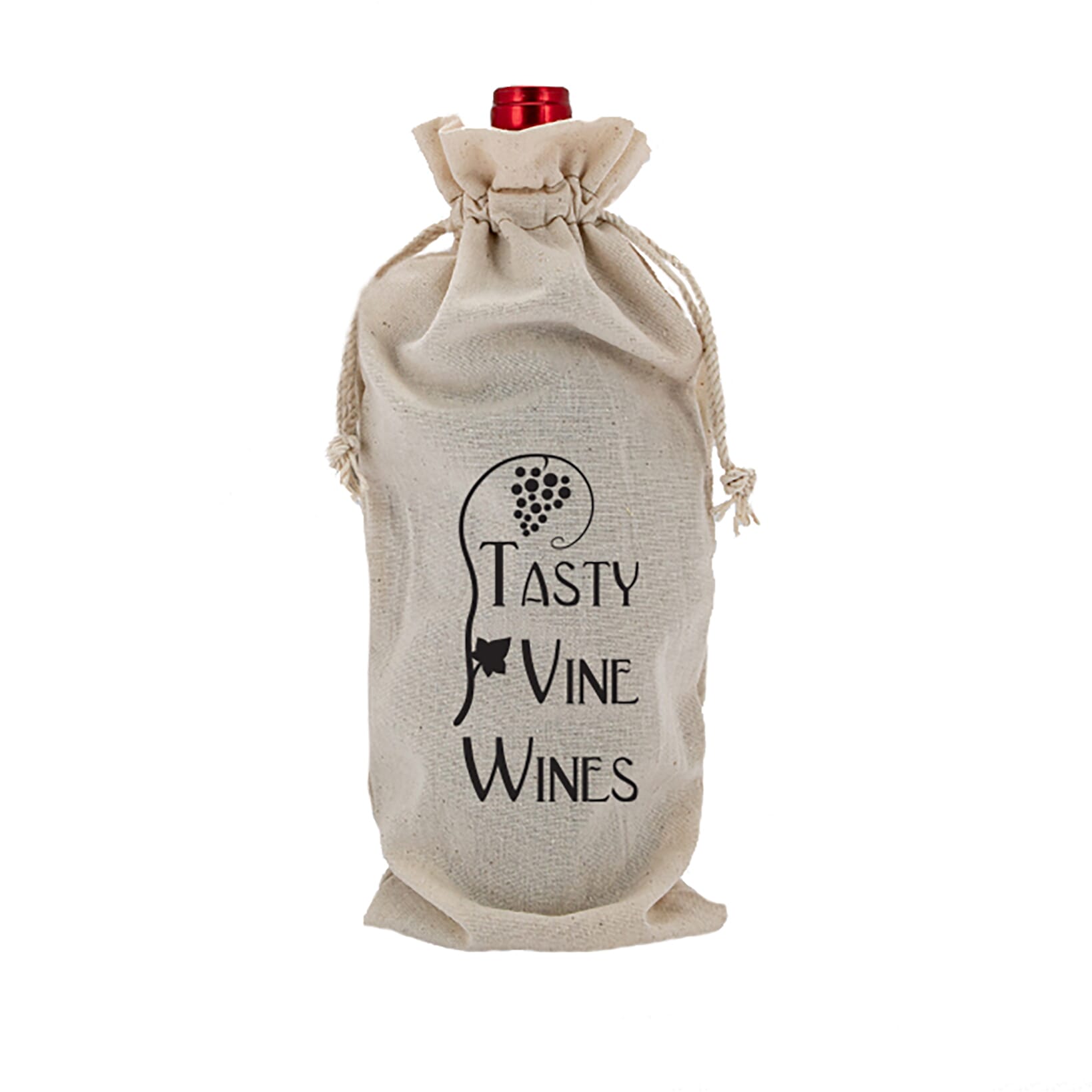 Linen Wine Gift Bag