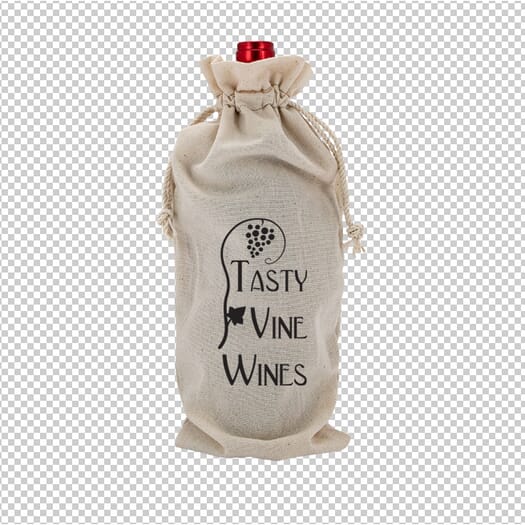 Linen Wine Gift Bag