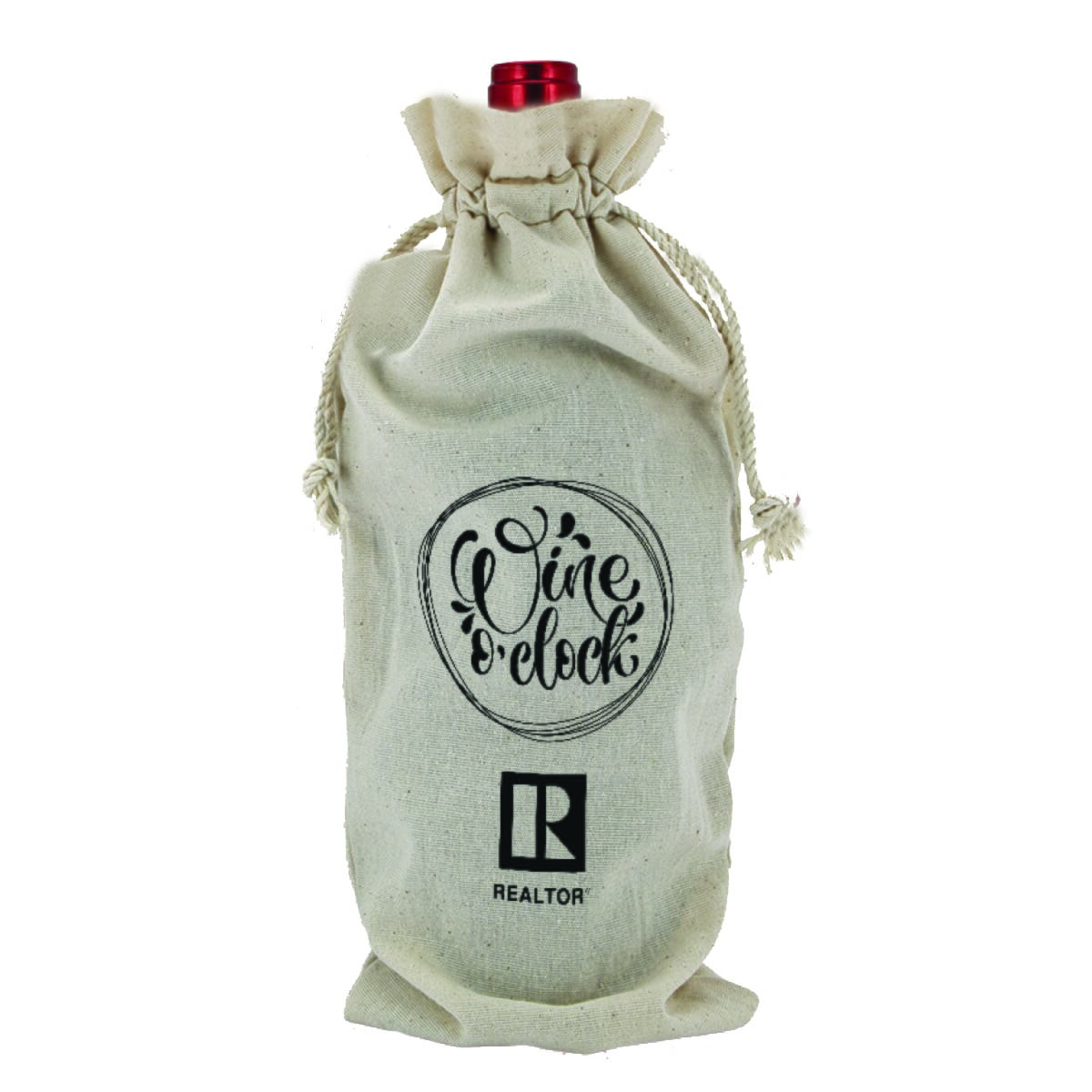 Linen Wine Gift Bag 