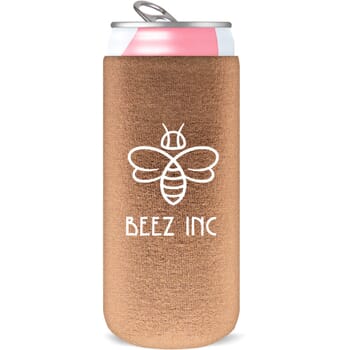 12 oz Slim Metallic Neoprene Collapsible Coolie