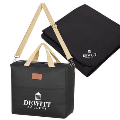 Hefty Cooler Bag With Fleece Blanket