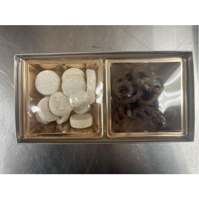 ALMOND TEA COOKIES & MINI CHOCOLATE PRETZELS