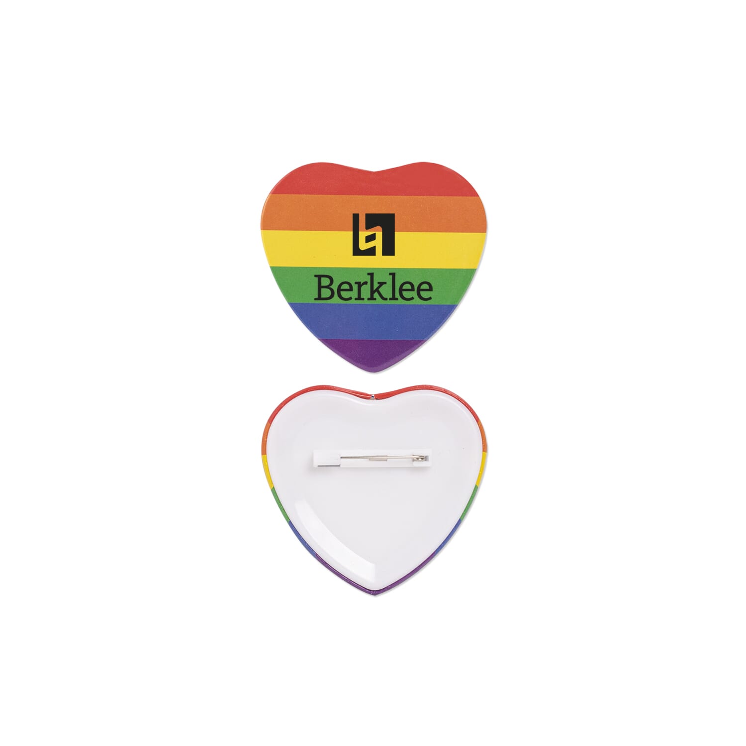 Pride Heart Shaped Button