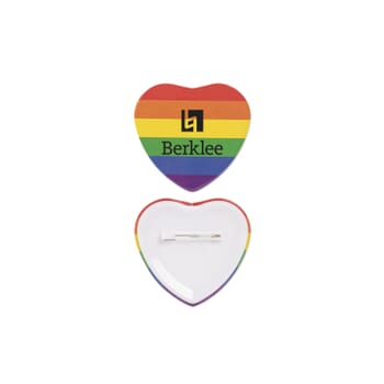 Pride Heart Shaped Button