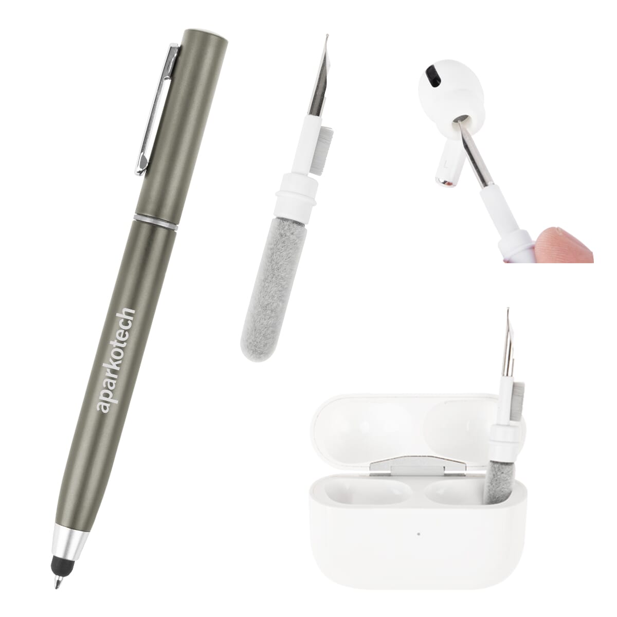 Stylus Pen With Earbud Cleaning Kit